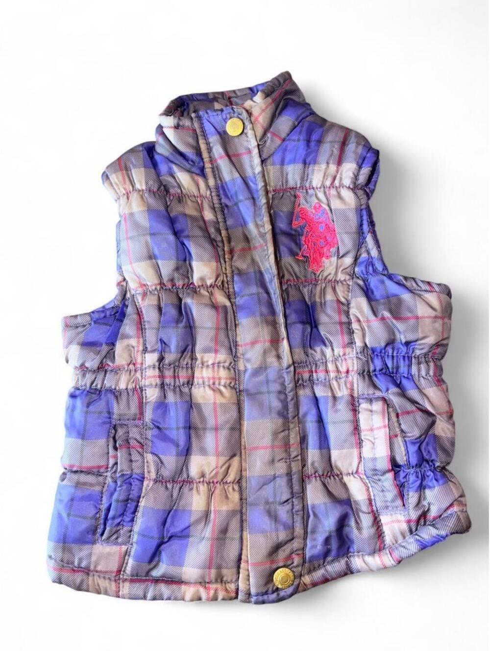 Polo Ralph Lauren Kid's Purple and Multi Gilet